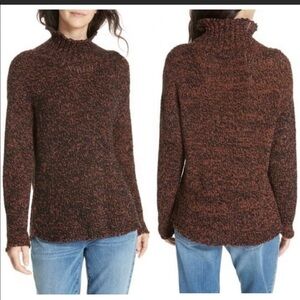 Eileen Fisher Organic Cotton Linen Lightweight Relaxed Cowl Neck Sweater